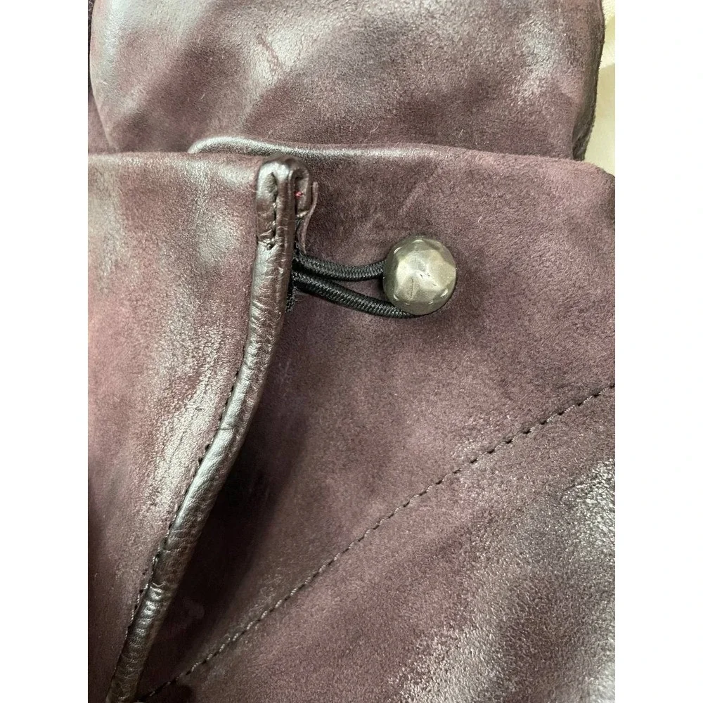 AS 98 Ibsen Ankle Boots Womens 36 US 5.5-6‎ Burgundy Leather Side Zip Casual
